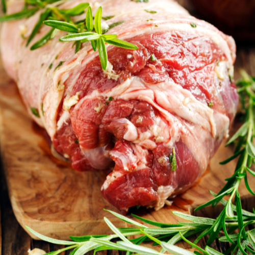 Boneless Lamb Parts With Cuts