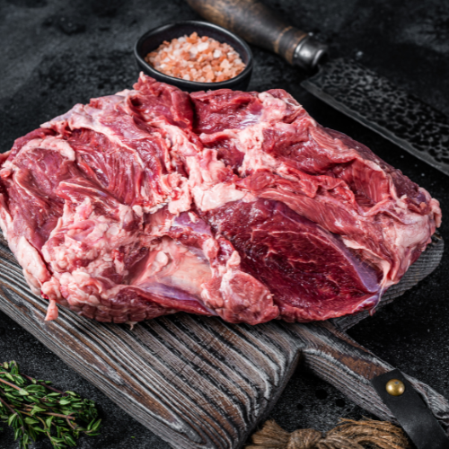 Boneless Mutton Parts With Cuts